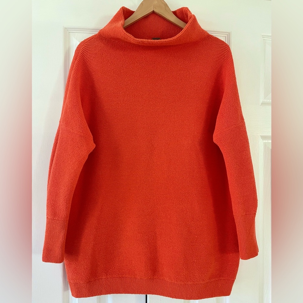 Free People Orange Slouchy Tunic Ottoman Size M